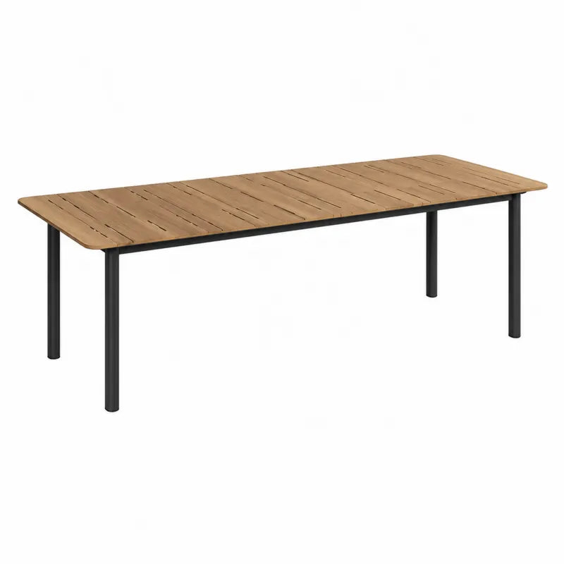 St¨®? ogrodowy z drewna akacjowego z ram? stalow? 220x100