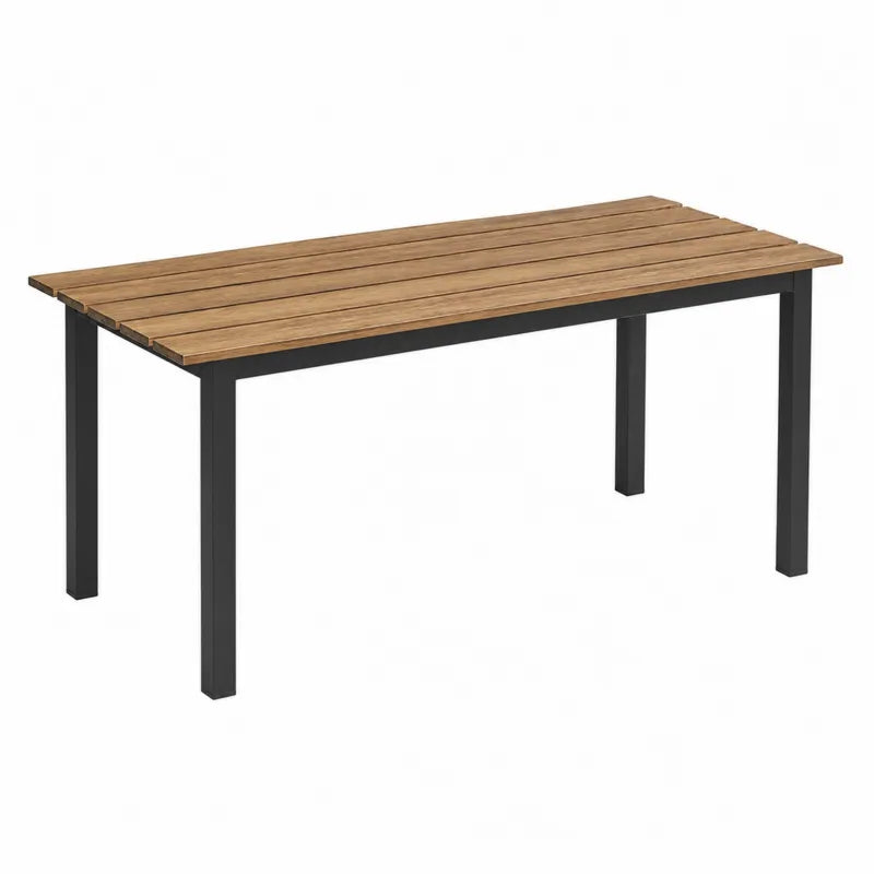 St¨®? ogrodowy prostok?tny 150x90 cm drewno akacjowe stal