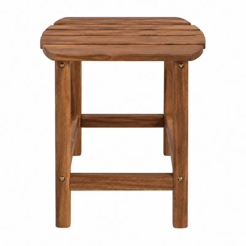 Stolik ogrodowy z drewna tekowego br?zowy 50x40x45