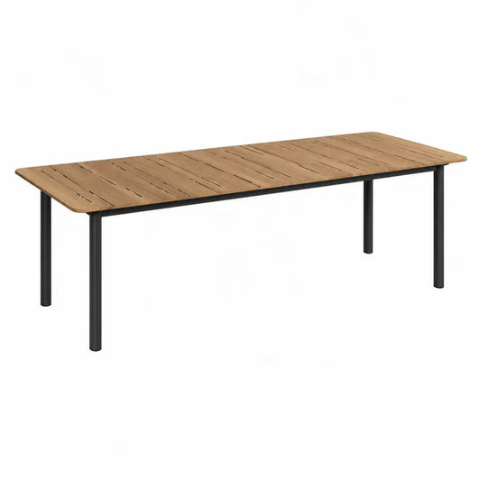 St¨®? ogrodowy z drewna akacjowego z ram? stalow? 220x100