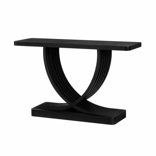 Czarny st¨®? konsolowy MDF z