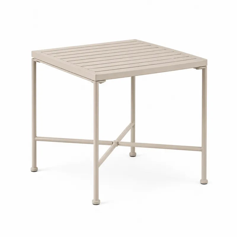 St¨®? aluminiowy be?owy 70x70x75